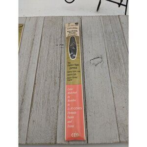 Vintage J&P Coats Neck Opening Metal Zipper 20" Cloister Brown 56-B